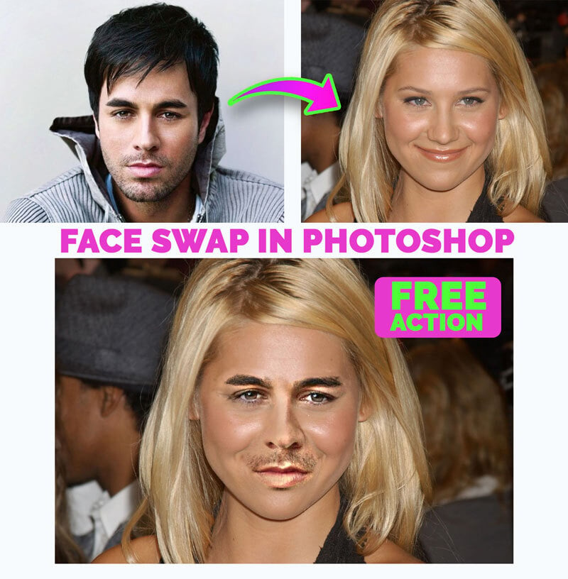 Face Swap in Photoshop psd-dude.com Resources
