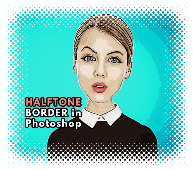 halftone border photoshop