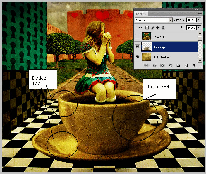 Alice's Wonderland Teacup - download from PaperScene