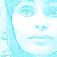 Another frozen woman ice effect