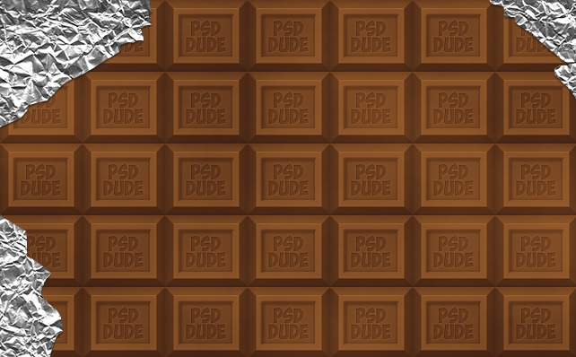 Chocolate bar photoshop