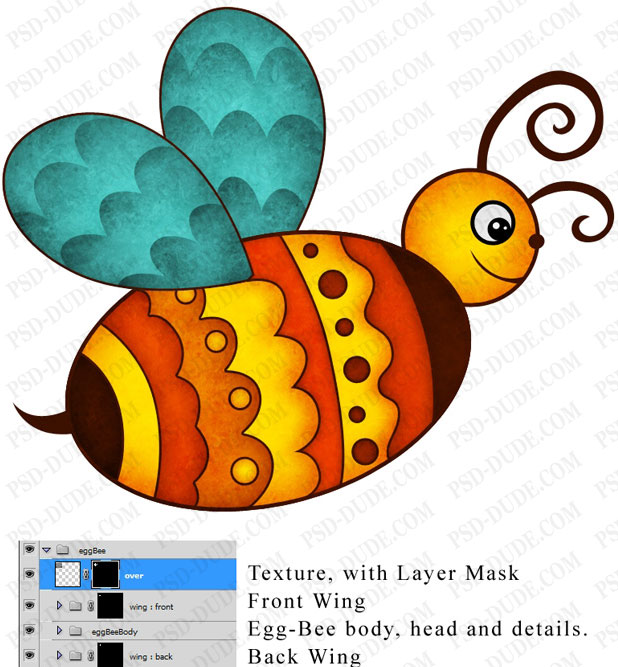 Easte Bee Photoshop Tutorial