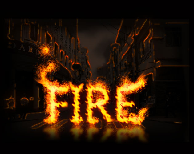 Fire Photoshop Action, Realistic Fire Effect for Texts and Logos