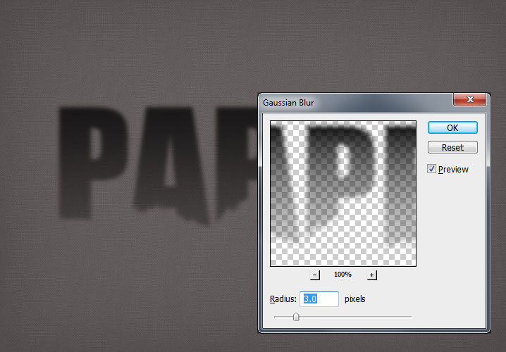 Paper Text Effect Photoshop