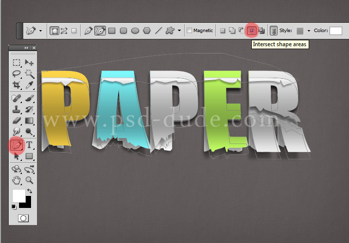 Paper Text Effect Photoshop