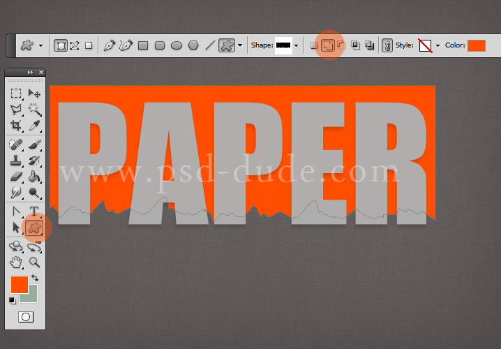 Paper Text Effect Photoshop