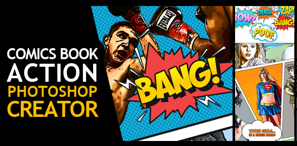 comic book photoshop action download