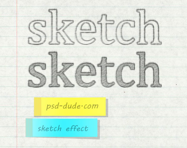 Create a Pencil Sketch Text Effect in Photoshop