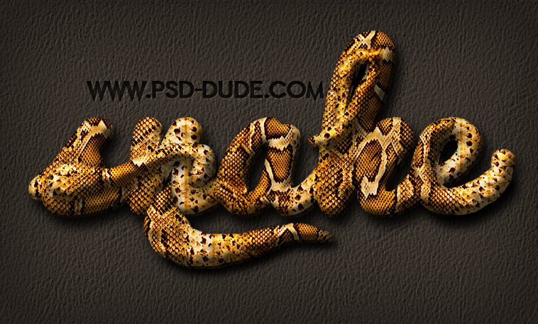 Photoshop Tutorial: Dragon, Snake and Reptile Skin Texture