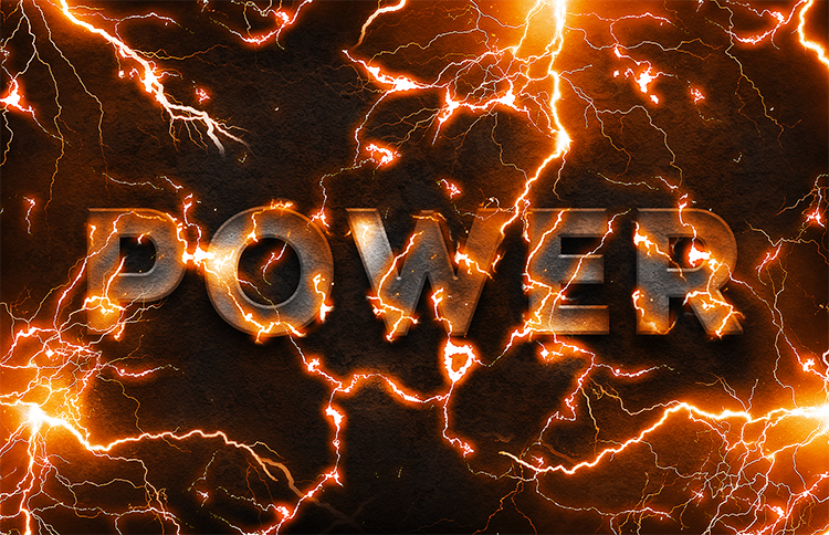 electric lightning text effect photoshop tutorial