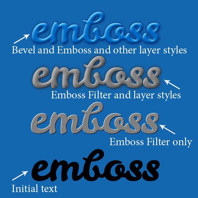 How To Emboss In Photoshop