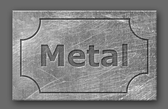 Engraved Metal Text Style Photoshop Tutorial