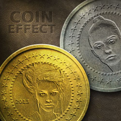 coin templates photoshop