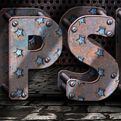 photoshop rusted text styles