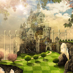 Create a Fantasy Castle in Photoshop Inspired by The Movie Alice in Wonderland