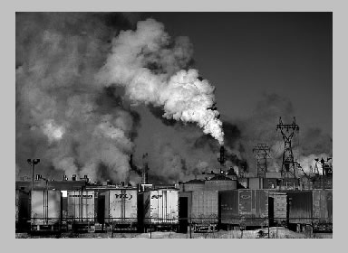 Industrial Smoke Background