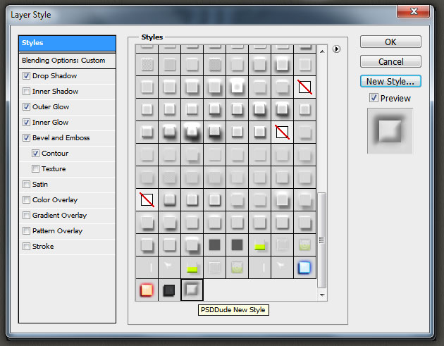 Photoshop Preset Layer Styles