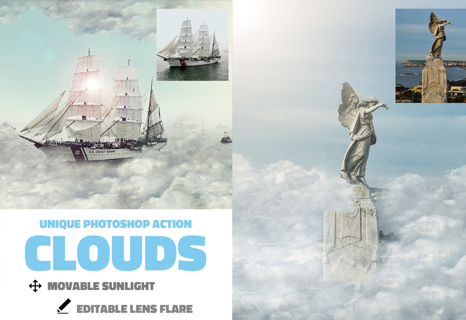 cloud photoshop action free download