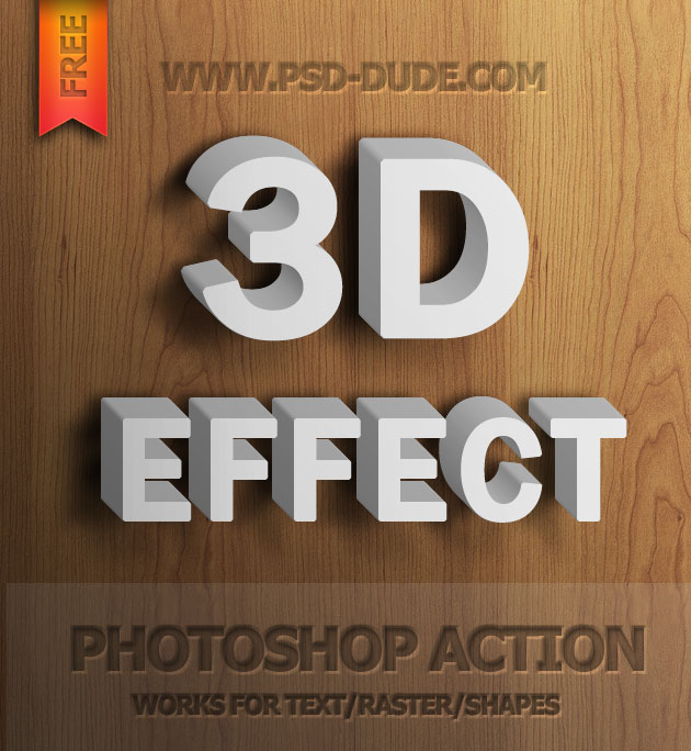 3d photoshop actions free download