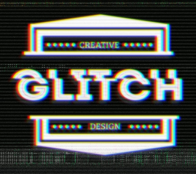 glitch vhs overlay