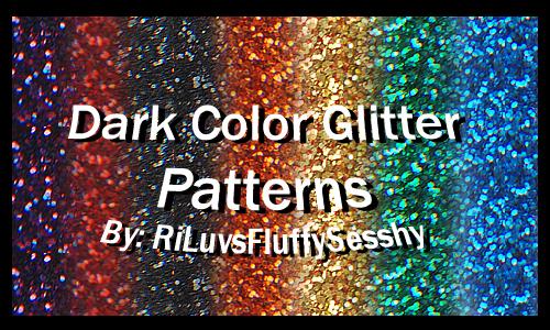 Dark Color Glitter Patterns by RiLuvsFluffySesshy photoshop resource collected by psd-dude.com from deviantart