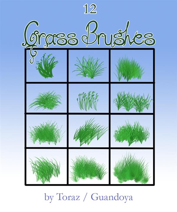 grass brush photoshop deviantart