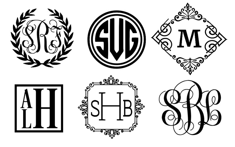 Page 12 - Free to use and customize monogram logo templates