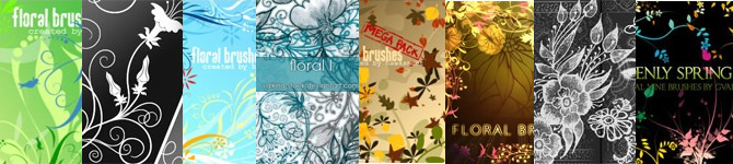 42 Free Nature And Floral Photoshop Brush Sets