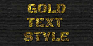 gold layer style photoshop