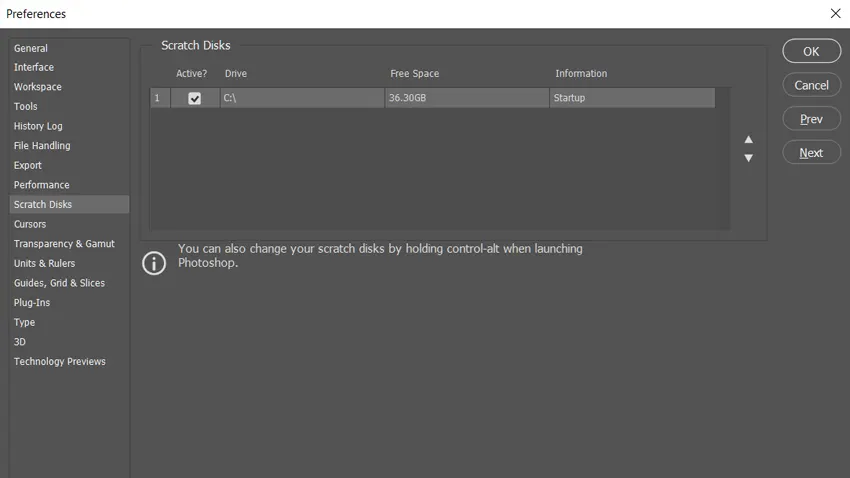 Photoshop Scratch Disk