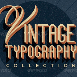 Retro <span class='searchHighlight'>Vintage</span> Typography Photoshop Style Collection psd-dude.com Resources