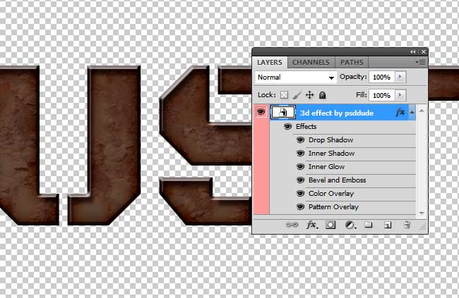 Rusty Text Photoshop Tutorial