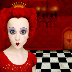 Alice in Wonderland: Red Queen Caricature