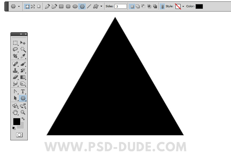 Equilateral Triangle Photoshop