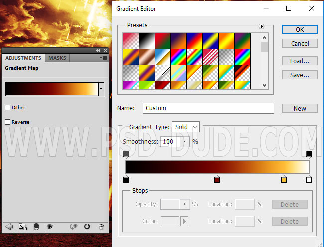 gradient map photoshop