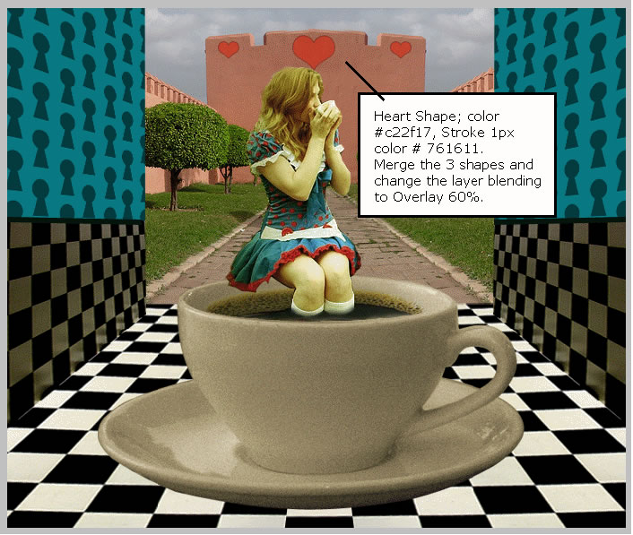 Alice in Wonderland Tea Party Photoshop