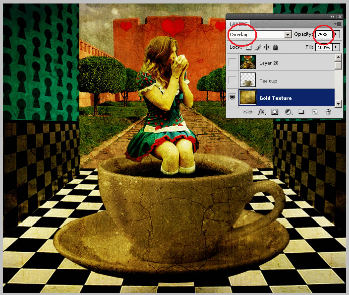 Alice in Wonderland Tea Party Photoshop