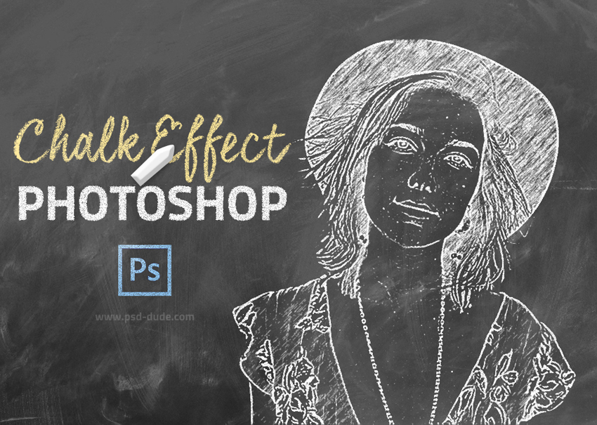 Chalk Effect Photoshop