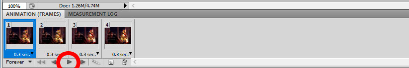 plays Animation photoshop