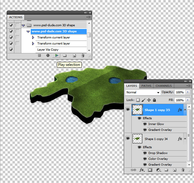 3d map generator photoshop action download