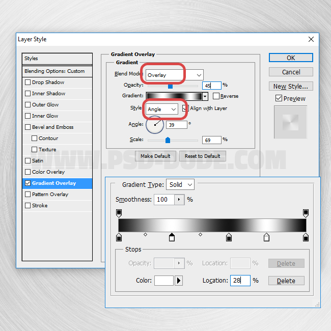 angle gradient in photoshop