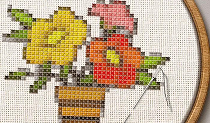 how to make a cross-stitch