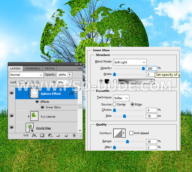 Green Earth Photoshop Tutorial