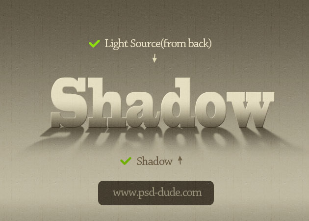 Photoshop Text Shadow Tutorial