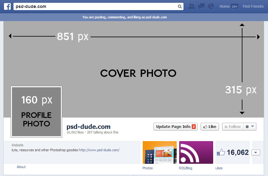 Create Facebook Timeline Cover in Photoshop - Photoshop tutorial | PSDDude
