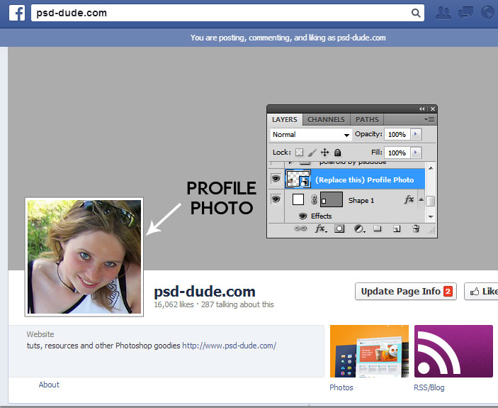 facebook timeline templates for photoshop