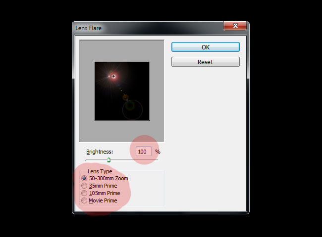 Add Lens Flare Photoshop