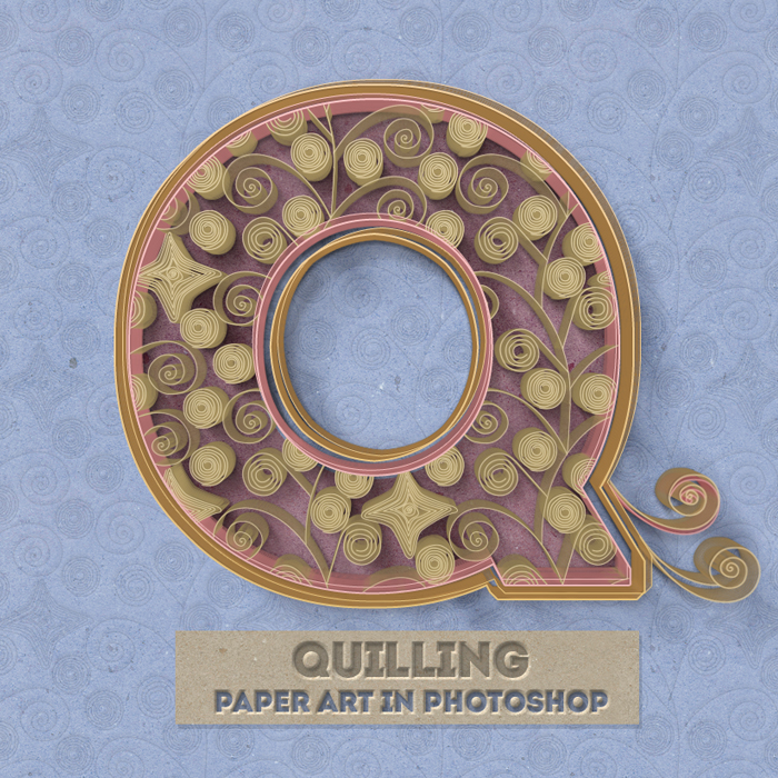 Curled Paper Art With Quilling Photoshop Creator