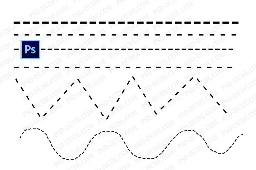 Dashed Line Photoshop - Photoshop tutorial | PSDDude