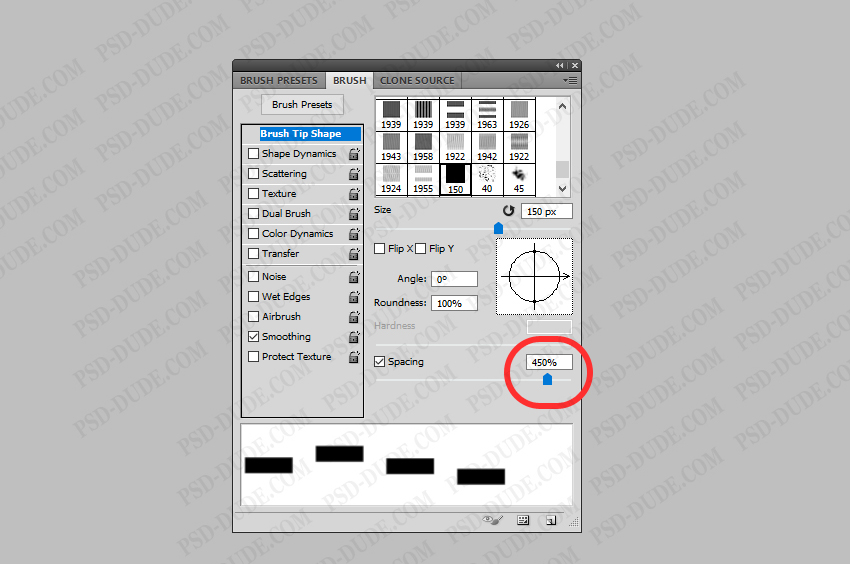 brush settings Photoshop